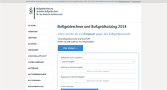 Desktop Screenshot of bussgeldrechner.org