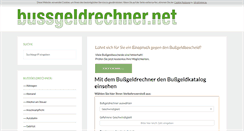 Desktop Screenshot of bussgeldrechner.net